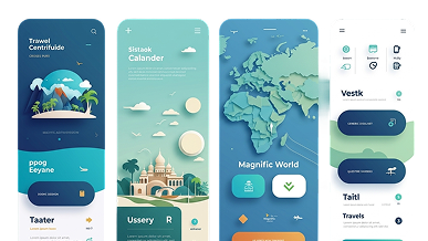 Tablet showing travel and resort digital experience